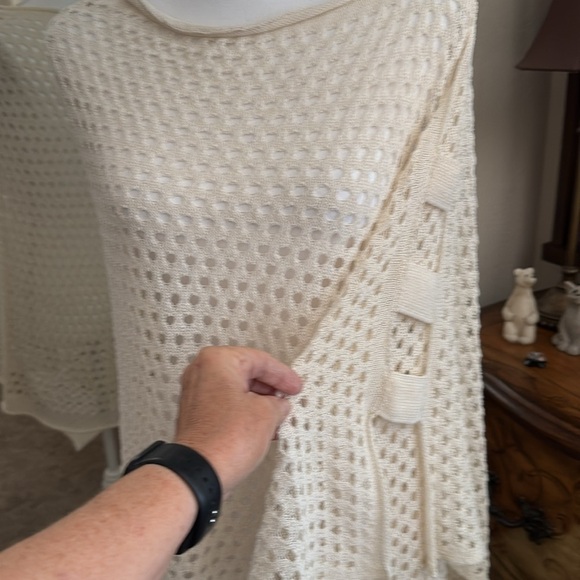 Chicos Elegant White Knit Sweater - Picture 11 of 11